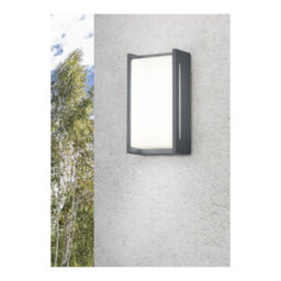 Luminosa Lighting Luminosa Indus Modern 2 Light Outdoor Modern Wall Lamp Anthracite 3000K Ip54 - Uk Stock - thumbnail 3