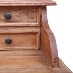 Berkfield Writing Desk With Drawers 90X50X101 Cm Solid Reclaimed Wood - thumbnail 6