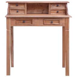 Berkfield Writing Desk With Drawers 90X50X101 Cm Solid Reclaimed Wood - thumbnail 2