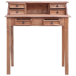 Berkfield Writing Desk With Drawers 90X50X101 Cm Solid Reclaimed Wood - thumbnail 3