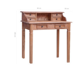 Berkfield Writing Desk With Drawers 90X50X101 Cm Solid Reclaimed Wood - thumbnail 9