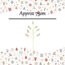 Glitter Berry Pick Christmas Decoration Ornament X 1 73Cm Gold - thumbnail 2