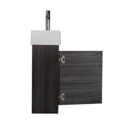 Plum&clay Condense Dark Oak Wall Hung Cloakroom Vanity Unit (W)390mm - thumbnail 2