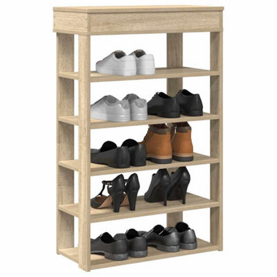 Berkfield Shoe Rack Sonoma Oak 60X30X98 Cm Engineered Wood - image 1