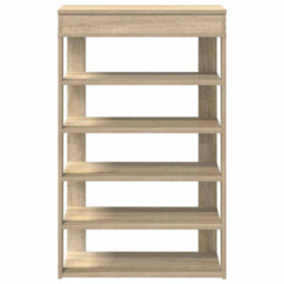 Berkfield Shoe Rack Sonoma Oak 60X30X98 Cm Engineered Wood - thumbnail 4