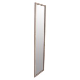 Oak Effect Rectangular Wall-Mounted Full Length Framed Mirror, (H)125Cm (W)34Cm - thumbnail 3