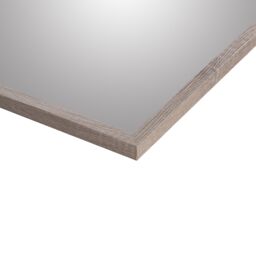 Oak Effect Rectangular Wall-Mounted Full Length Framed Mirror, (H)125Cm (W)34Cm - thumbnail 4