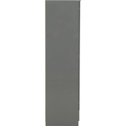 Seconique Denver 2 Door 1 Drawer Mirrored Wardrobe - Grey Gloss - thumbnail 6