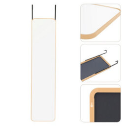 Living And Home Gold Rectangle Full Length Mirror Wall Mounted Or Over The Door Floor Mirror Framed Mirror Round Corner 28 X 118 Cm - thumbnail 3