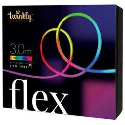 Twinkly Flex App-Controlled Flexible Light Tube With Rgb (16 Million Colours) Leds. 3 Meters. White Wire. Indoor Smart Home Light - thumbnail 1