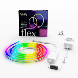 Twinkly Flex App-Controlled Flexible Light Tube With Rgb (16 Million Colours) Leds. 3 Meters. White Wire. Indoor Smart Home Light - thumbnail 2