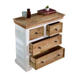 Buttercup Farm Alfie 4 Chest Of Drawers - Mango Wood - L35 X W80 X H80 Cm - thumbnail 4