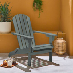 Sweeek - Adirondack Chair Khaki In Acacia Wood With Armrests Kerina, Various Colors, 90 X 71 X 91.5 Cm - thumbnail 3