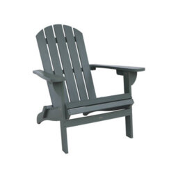 Sweeek - Adirondack Chair Khaki In Acacia Wood With Armrests Kerina, Various Colors, 90 X 71 X 91.5 Cm - thumbnail 2