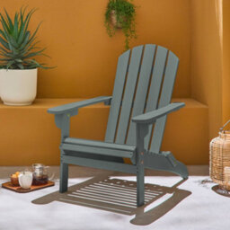 Sweeek - Adirondack Chair Khaki In Acacia Wood With Armrests Kerina, Various Colors, 90 X 71 X 91.5 Cm - thumbnail 4