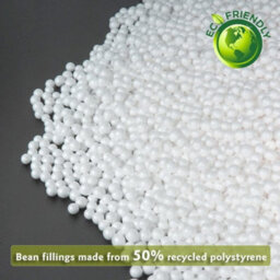 istyle mode Blue Crushed Velvet Bean Bag Pouffe Foot Rest - thumbnail 6