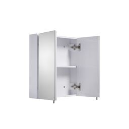 Croydex Cullen Gloss White Wall-Mounted Double Bathroom Cabinet (H) 500mm (W) 450mm (D) 12Cm - thumbnail 5