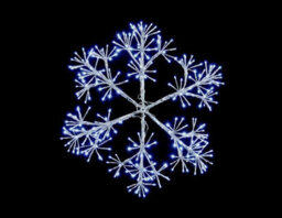 Premier Decorations Premier Silver Starburst Snowflake With 660 White Leds Christmas Light - 90Cm - thumbnail 3