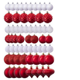 Christmas Tree World The Red & White Bauble 60Pc Base Set - thumbnail 3