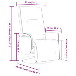 Vidaxl Massage Recliner Chair With Footrest Grey Faux Leather - thumbnail 3