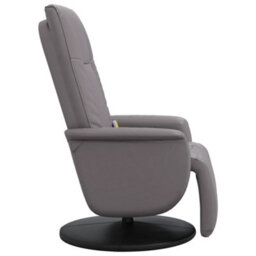 Vidaxl Massage Recliner Chair With Footrest Grey Faux Leather - thumbnail 4