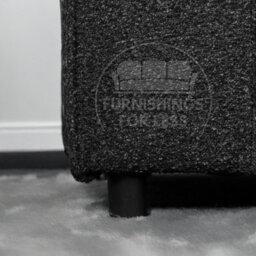 Furnishings For Less UK Paris Charcoal Boucle Fabric 3 Piece Sofa Suite 2 1 1 Scatter - thumbnail 4