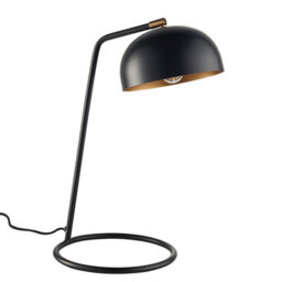 Anson Lighting Briane Black And Antique Brass Industrial Style 1 Light Table Light - thumbnail 7
