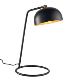 Luminosa Lighting Luminosa Brair Task Table Lamp Matt Black, Antique Brass Paint