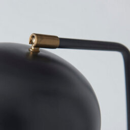 Anson Lighting Briane Black And Antique Brass Industrial Style 1 Light Table Light - thumbnail 5