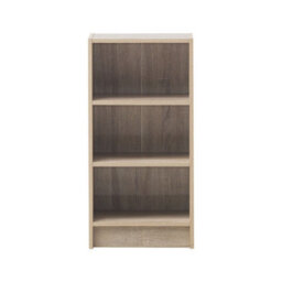 Timber Art Design Small 3 Tier Cube Bookcase Display Shelving Storage Unit Furniture Sonoma Oak - thumbnail 2