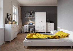 Arte Elevate Your Space With The Elegant Figo 2 Chest Of Drawers (800mm X 960mm X 450mm) In Crisp White Matt - thumbnail 2
