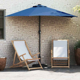 Berkfield Modern Garden Parasol Azurblau Large Fabric - thumbnail 2