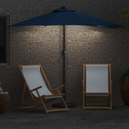 Berkfield Modern Garden Parasol Azurblau Large Fabric - thumbnail 4