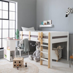 Nöa & Nani Noa & Nani Kids Cabin Bed Sleepstation With Chest Of Drawers, Cabinet & Desk In Classic White Una - thumbnail 1