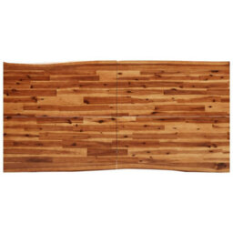 Berkfield Dining Table With Live Edge 180X90X75 Cm Solid Wood Acacia - thumbnail 6