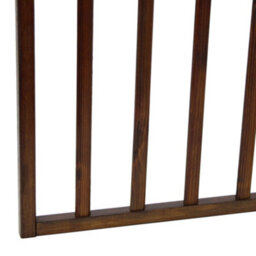 Oypla Dark Brown Dog Safety Folding Wooden Pet Gate Portable Indoor Barrier - thumbnail 5
