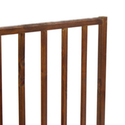 Oypla Dark Brown Dog Safety Folding Wooden Pet Gate Portable Indoor Barrier - thumbnail 4