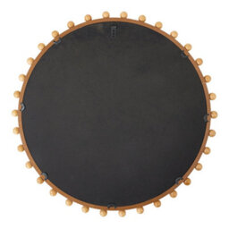 Thehotsale 79Cm Dia Pine Wood Wall Mounted Shatterproof Mirror Decorative Mirror - thumbnail 1
