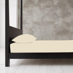 Smart Living Fitted Sheet Super Soft Cosy Easy Care Polycotton Bed Linen Luxury Bedding Bedsheet 25Cm Deep Non Iron - Cream - thumbnail 2