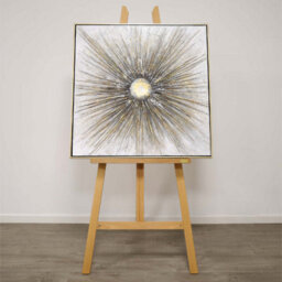 Pagazzi Lighting Pagazzi Moonrays Gold Cavas With Gold Frame 80X80Cm - thumbnail 2