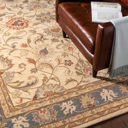 Livabliss Caesar-Hand Tufted Blue Brown Wool Traditional Living Dining Bedroom Rug 122 X183 Cm Easy Care, Non Shedding - thumbnail 6