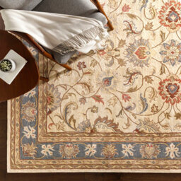Livabliss Caesar-Hand Tufted Blue Brown Wool Traditional Living Dining Bedroom Rug 122 X183 Cm Easy Care, Non Shedding - thumbnail 5
