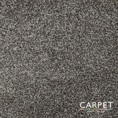 Carpet Shop Online Havana Desert Taupe Brown Saxony Carpet 6M X 4M - image 1