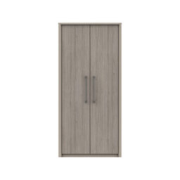 Burlington 2 Door Robe - Fired Earth And Grey Oak On Express Delivery And Ready Assembled - thumbnail 1