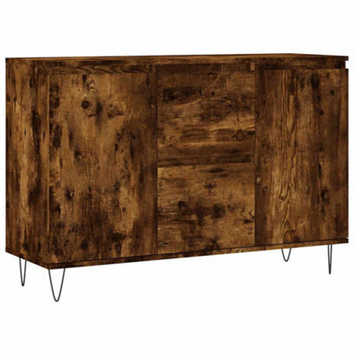 Berkfield Durable Sideboard Smoked Oak 104X35X70 Cm Engineered Wood - image 1
