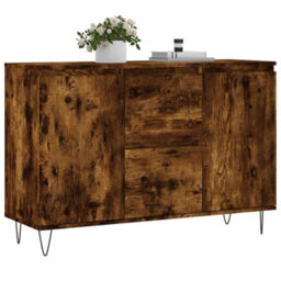 Berkfield Durable Sideboard Smoked Oak 104X35X70 Cm Engineered Wood - thumbnail 3