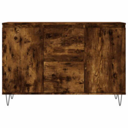 Berkfield Durable Sideboard Smoked Oak 104X35X70 Cm Engineered Wood - thumbnail 5