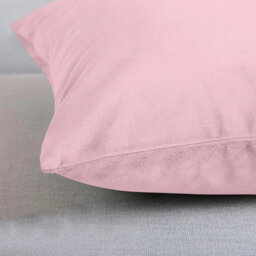Ameha Pink Plain Velvet Cushions Set, 18X18 Inch, Includes 2 Filled Cushions & 2 Covers, Breathable & Anti Allergic - thumbnail 7
