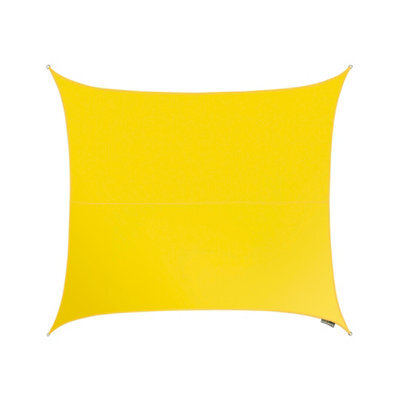 Kookaburra 3M Square Waterproof Yellow Garden Patio Sun Shade Sail Canopy 98% Uv Block With Free Rope - image 1
