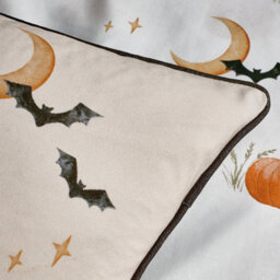 Catherine Lansfield Halloween Highland Cow Soft Touch 45X45Cm Cushion Natural - thumbnail 2